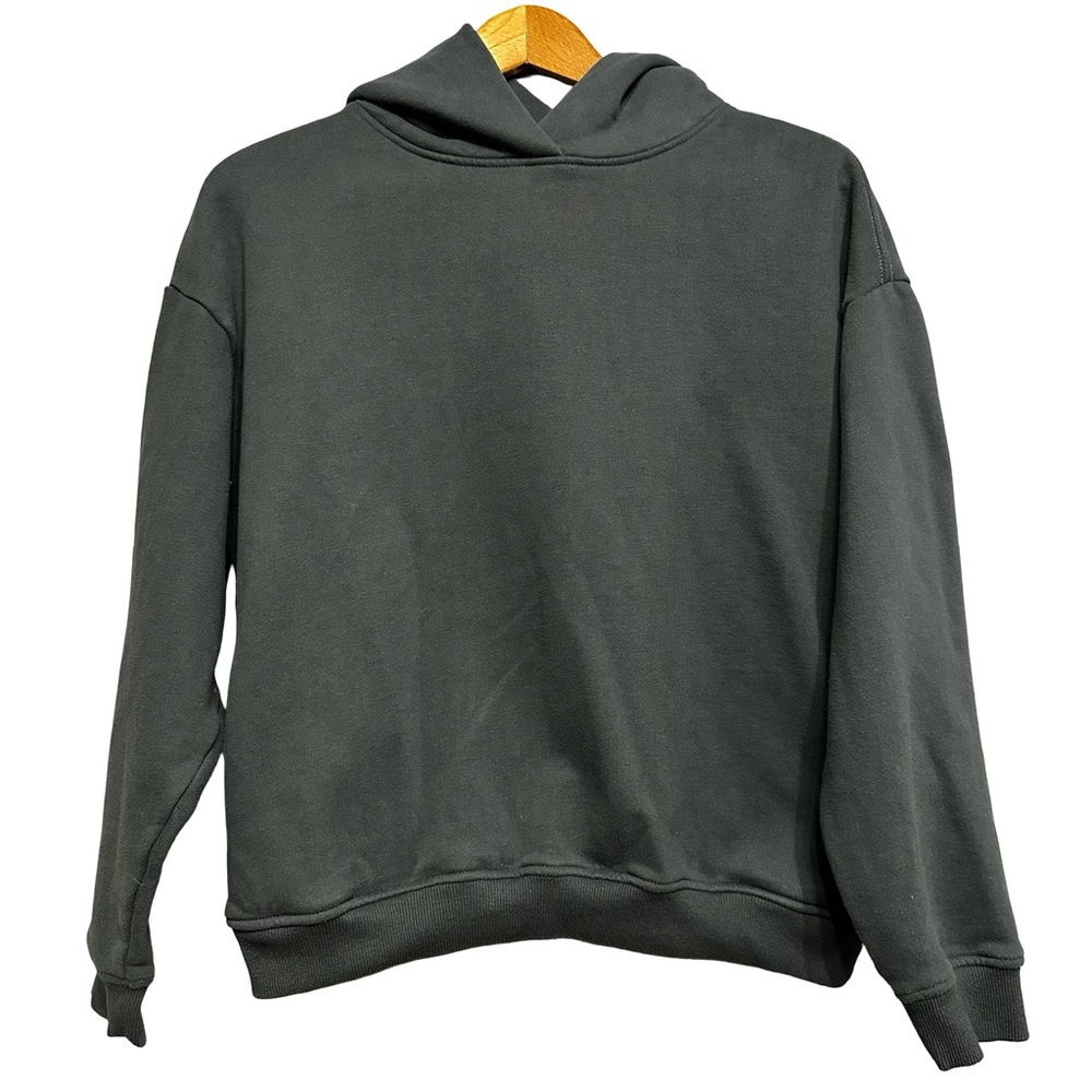 Lazy Sunday Gray Hoodie Size Medium Relaxed Comfy Workout Pullover Hooded